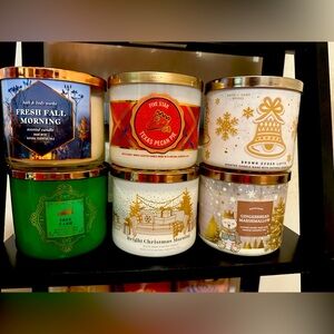 Bath and body works 3 wick candles